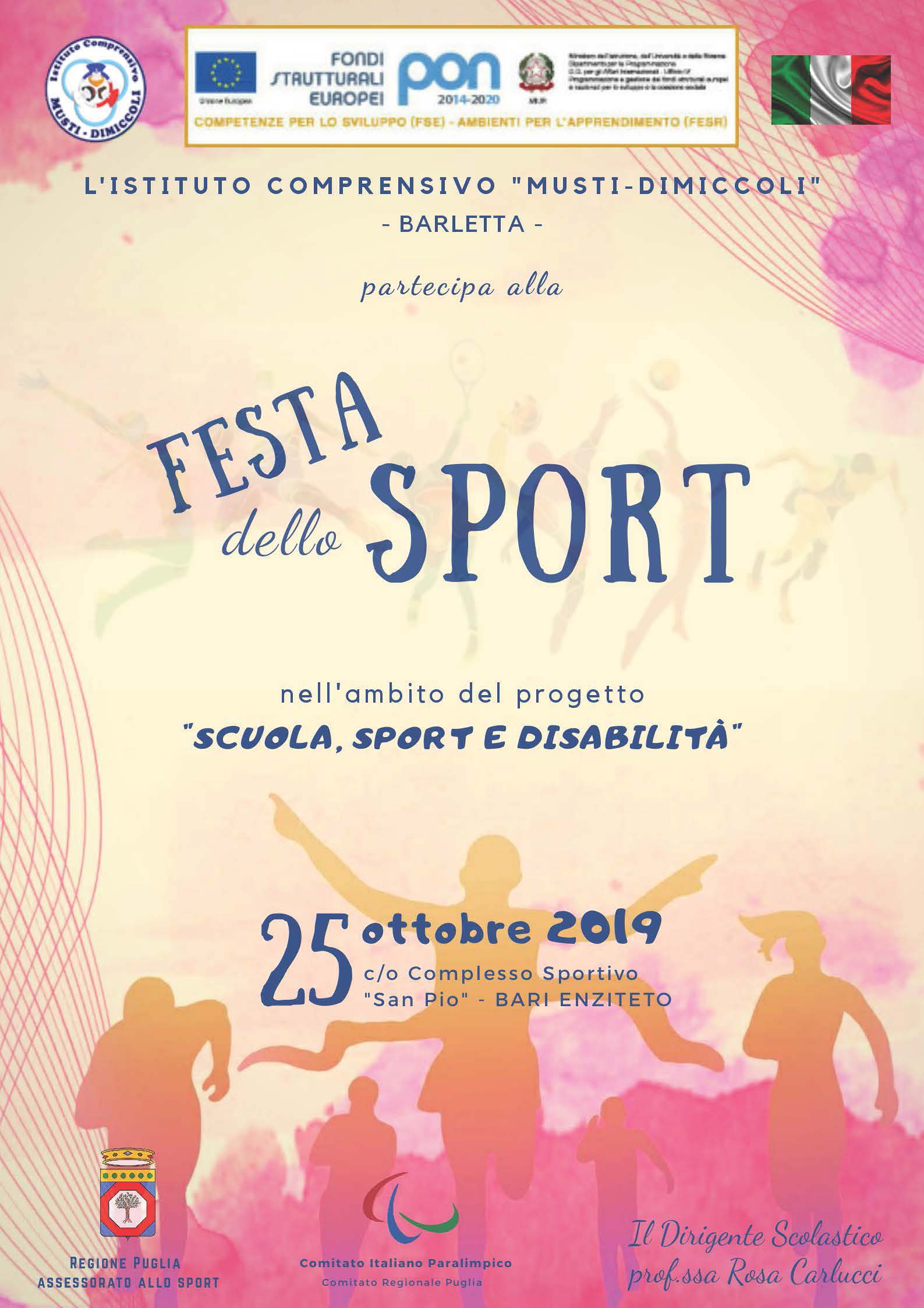 Locandina Festa dello Sport Bari
