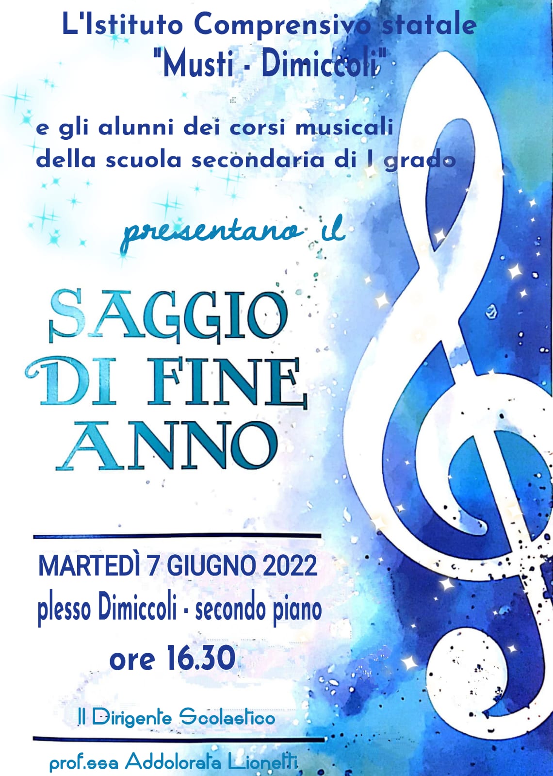 saggio musicale fine anno 2022