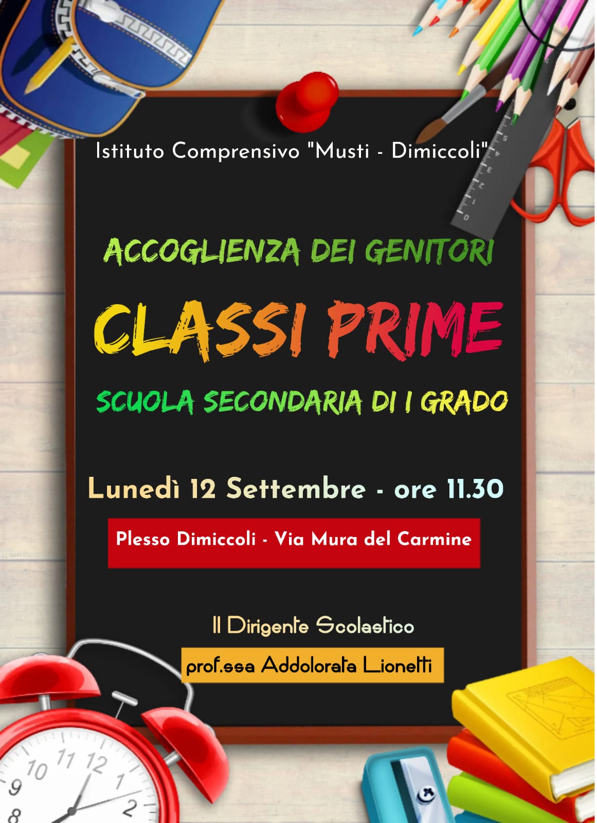 accoglienza geniori prime secondaria