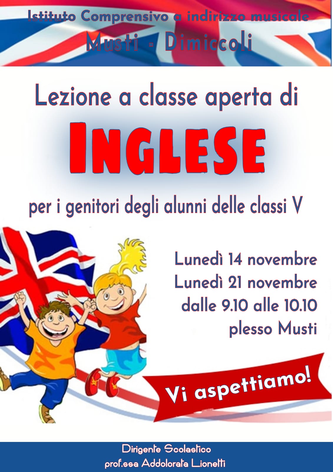 inglese classi aperte