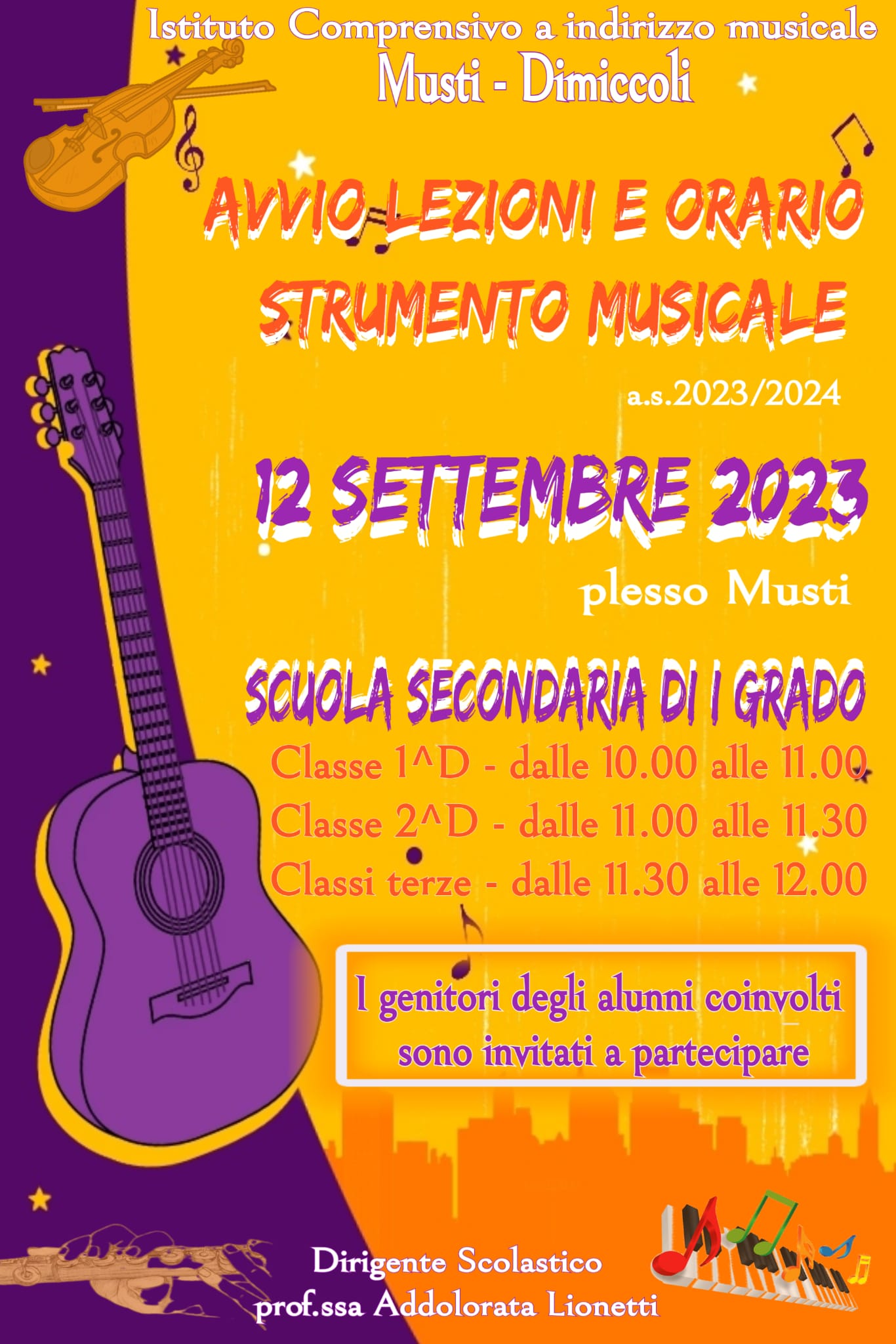 incontro musicale inizio anno