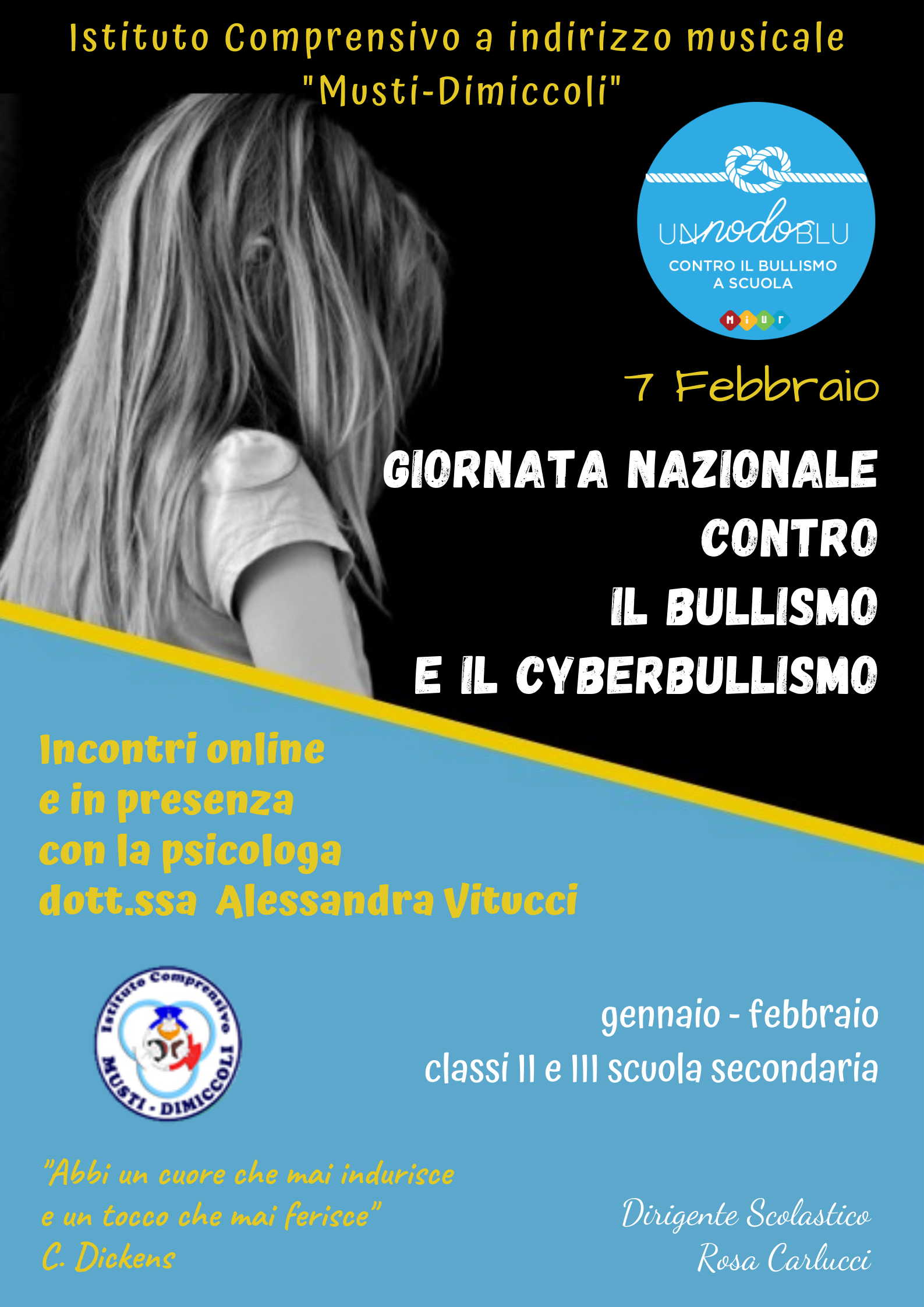 Locandina 7 febbraio incontri psicologa