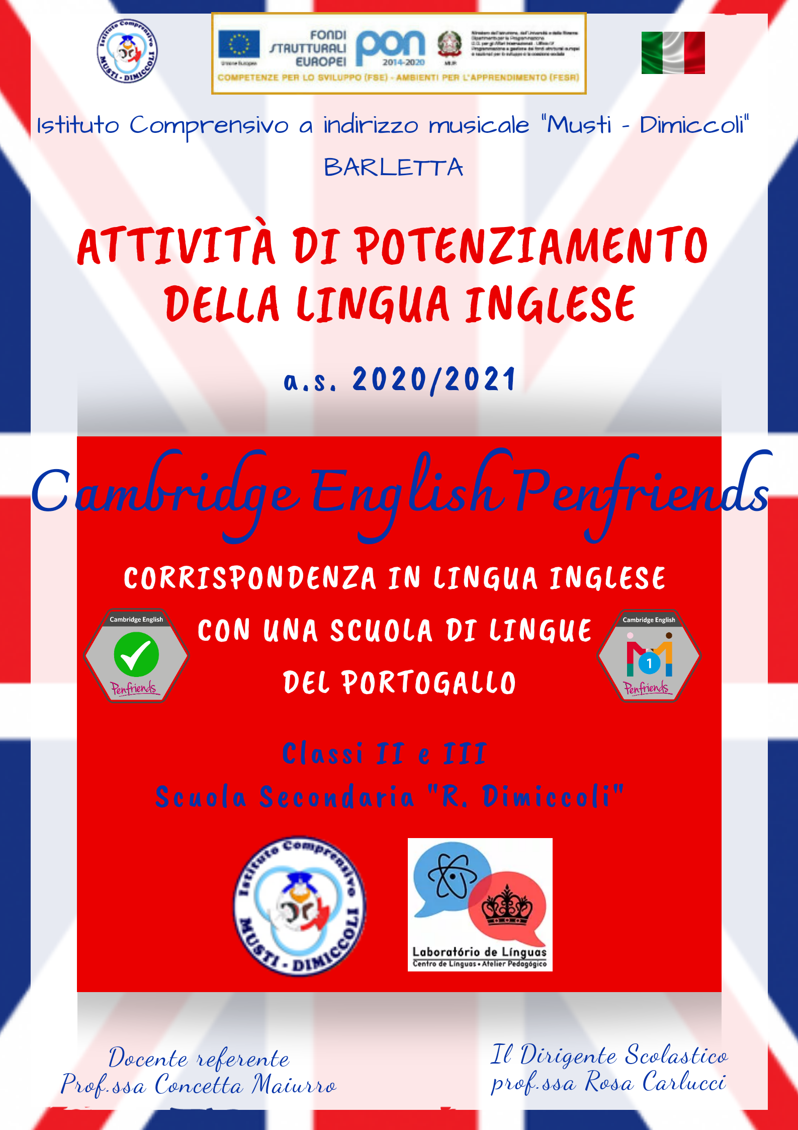 Locandina Cambridge English Penfriends