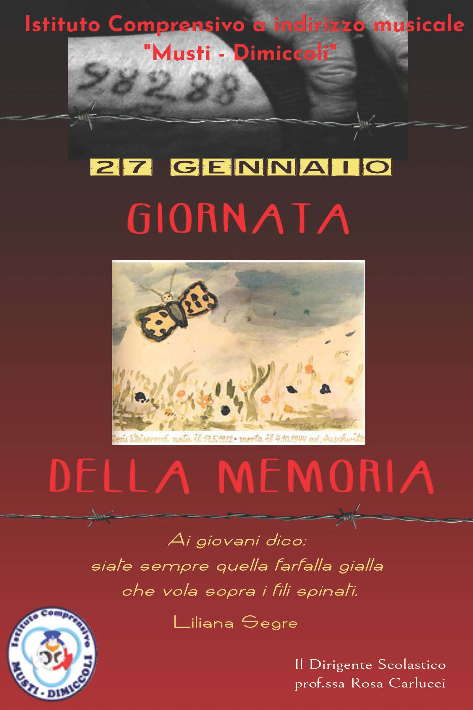 Locandina Giornata della Memoria