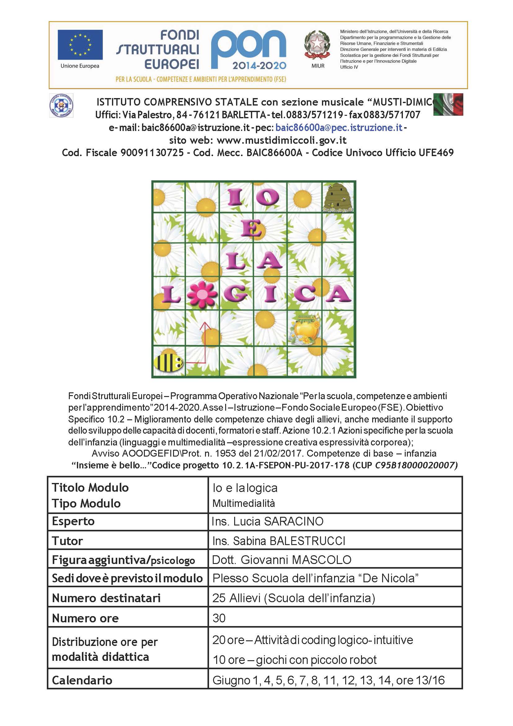 locandina io e la logica apine