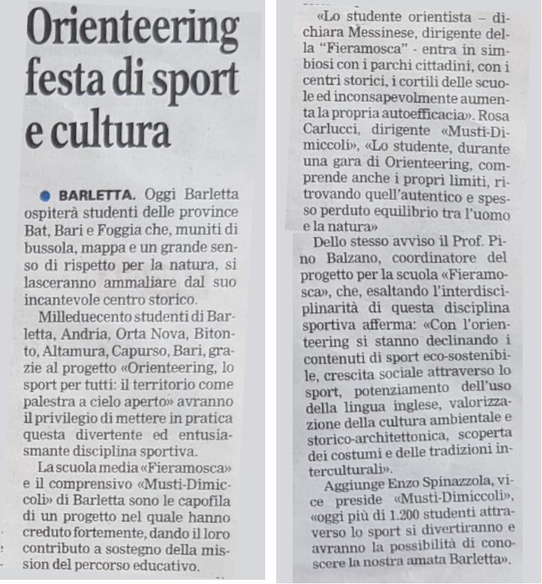 articolo orrienteering