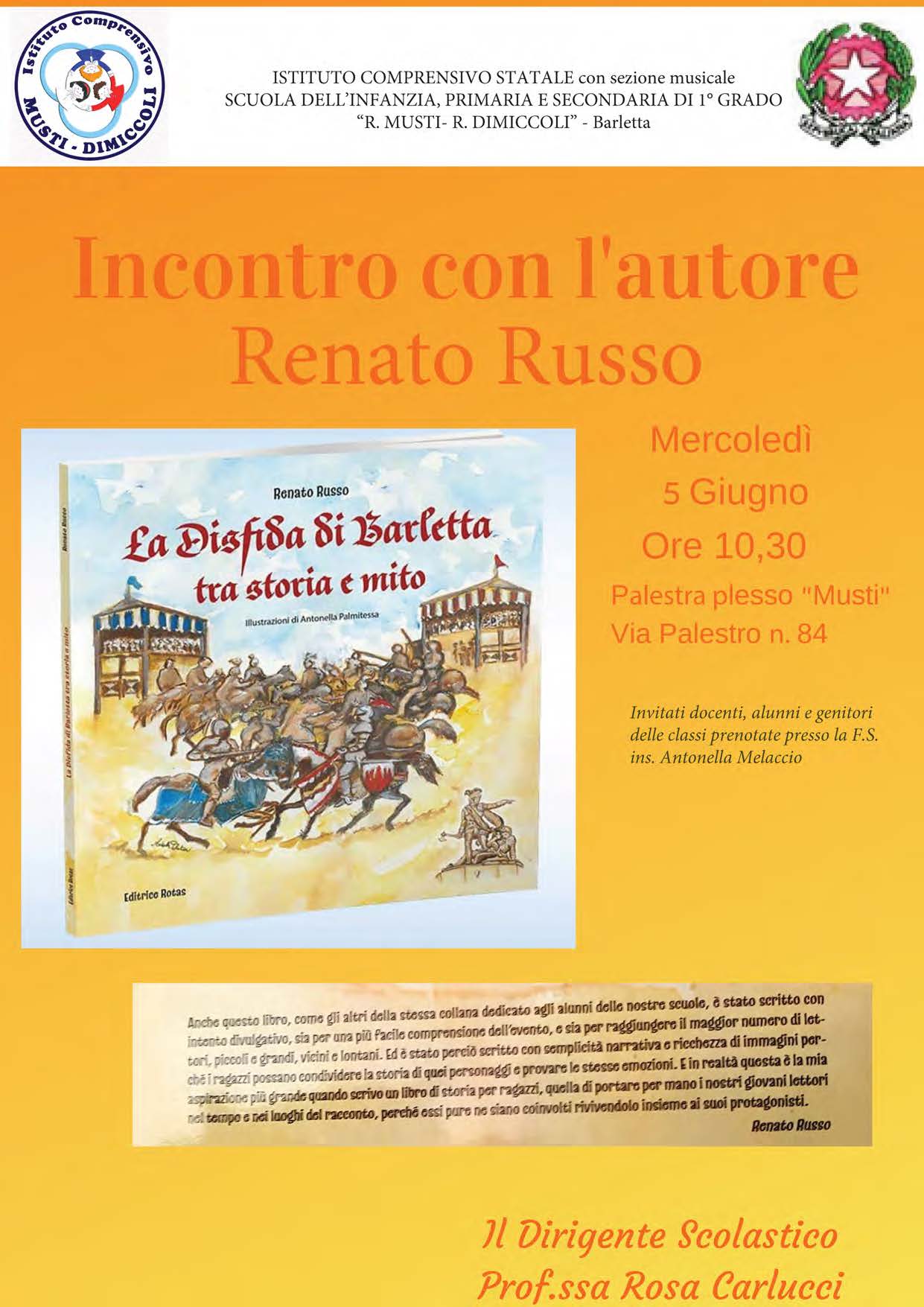 manifesto incontro con lautore
